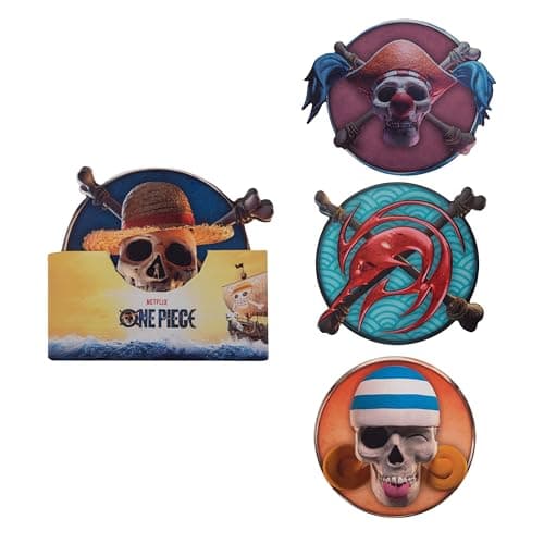 Image of Cinereplicas One Piece – Set of 4 Coasters – Characters 1 – Officially Licensed