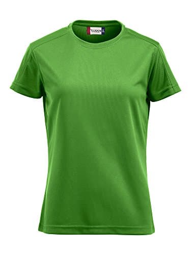 Image of CLIQUE - Ice-T Ladies Women's Short-Sleeved T-Shirt in Breathable Technical Fabric Slim-Fit in Various Colours and Sizes (Acid Green XXL), Acid Green