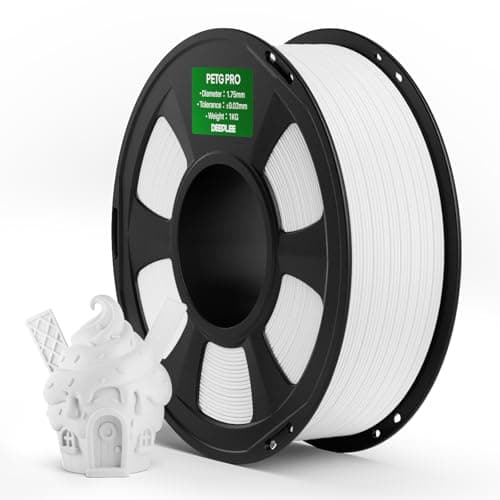 Image of DEEPLEE PETG Pro Filament White 1kg, 1.75mm PETG 3D Printer Filaments Enhanced Toughness and Weather Resistance, Fit for Most FDM 3D Printers
