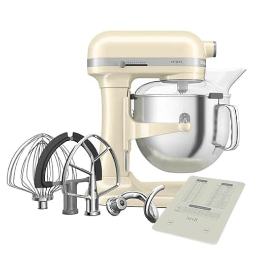Image of KitchenAid Artisan Almond Cream 6.6L Bowl Lift Food Mixer with Free Gift