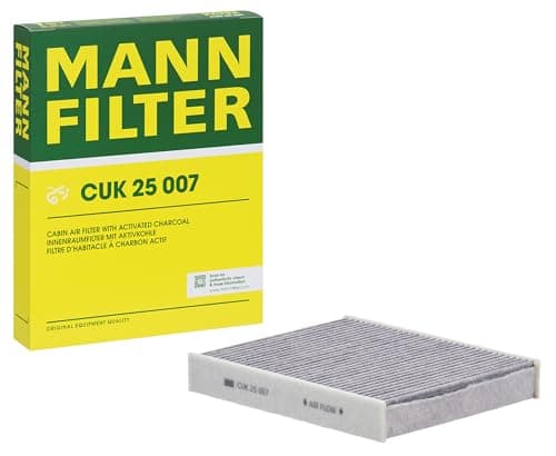 Image of MANN-FILTER CUK 25 007 Cabin Air Filter - Pollen Filter with Activated Carbon - for Cars + Transporters