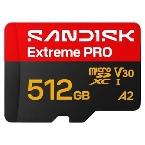 Image of SANDISK Extreme PRO microSDXC 512GB, UHS-I Card + SD Adapter (up to 250MB/s read, 170MB/s write speed, 5K, 3K, 4K UHD, C10, V30, U3, A2) For Action Cams, Drones, Android devices