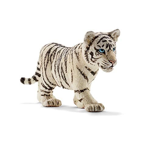 Image of SCHLEICH 14732 Tiger cub, white Wild Life Toy Figurine for children aged 3-8 Years