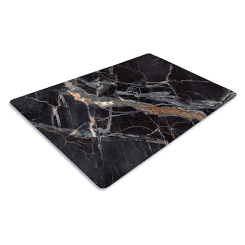Image of Pagnanno. Chopping Board-Catering Cutting Set-Kitchen Board-Glass Worktop Savers-Sink Chopping Board-Large-Worktop Protectors Heat Resistant-Marble Effect Grey (Design 9, 40 x 30 cm (Pack of 1))