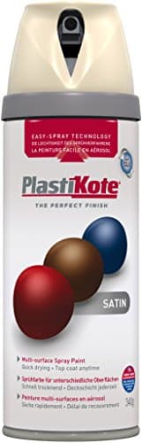 Image of Plasti-kote Premium Spray Paint Satin 400ml Grey Beige