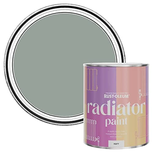 Image of Rust-Oleum Green Radiator Paint in Matt Finish - Leaplish 750ml