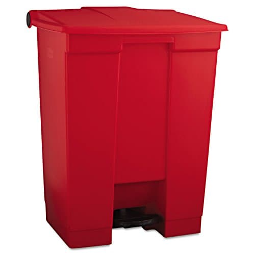 Image of Rubbermaid Commercial Products Step-On Container 68 Litre Red FG614500RED