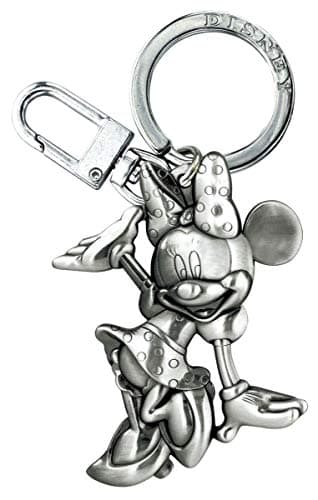Image of Disney Waving Minnie 2D Pewter Keyring,Multi-colored,1"