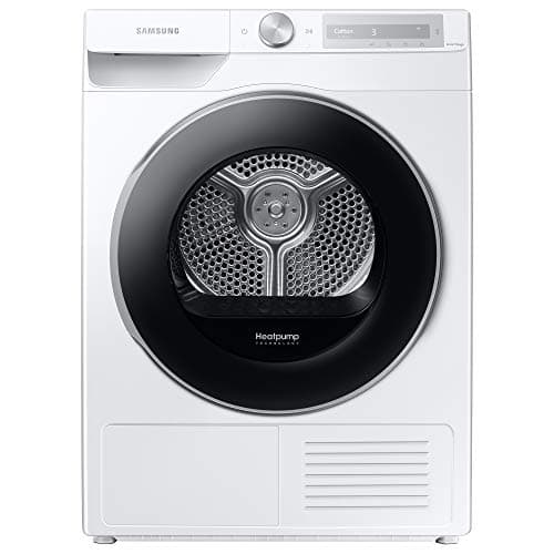 Image of Samsung Series 6 DV90T6240LH/S1 with OptimalDry™, Freestanding Heat Pump Tumble Dryer, 9 kg, White, A+++ Rated