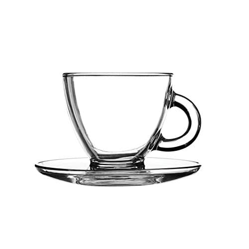 Image of Ravenhead Entertain Set Of 2 Cappuccino Cup & Saucer 20 CL, Copper Black