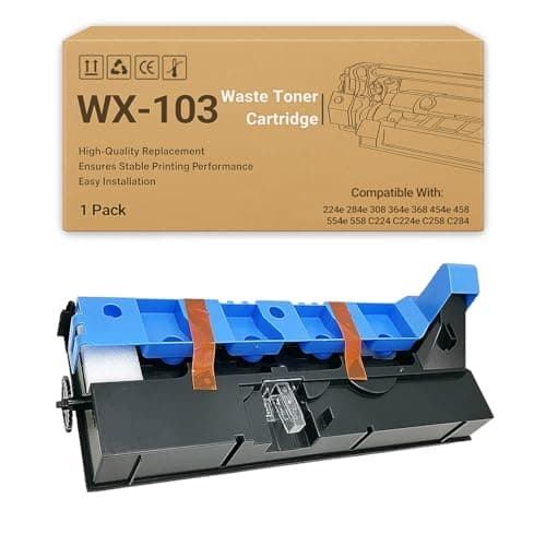 Image of MyllNew WX-103 WX103 Waste Toner Box Compatible for Konica Minolta 224e 284e 308 364e 368 454e 458 554e 558 C224 C224e C258 C284 C284e C308 C364 C364e C368 C454 C454e C458 C554 C554e C558 1 pack