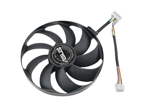 Image of ASUS ROG STRIX RTX 2060 2070 2080 Ti & RX 5600 5700 XT Series Replacement Fan for ASUS Graphics Cards, Air Cooling, 87mm, 7-Pin Graphics Card Cooler, VGA Card Replacement GPU Fan (Fan B)