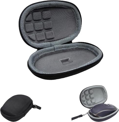 Image of Portable Protective Case for Logitech MX Anywhere 2S M185 M325, Wireless Bluetooth Mouse Bag, Shockproof, Dust Resistant, Scratch Organizer Compartment, Travel, Office Use, Gaming