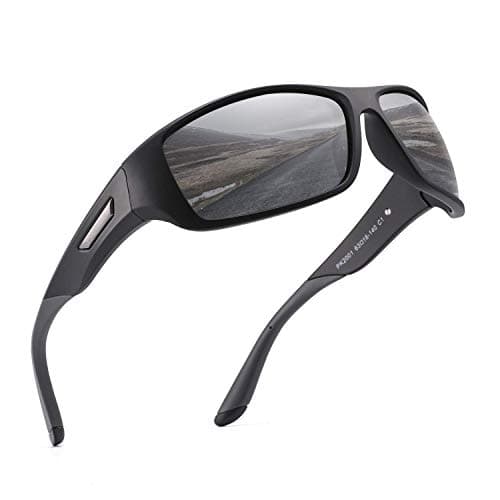 Image of PUKCLAR Polarised Sports Sunglasses for Men Women Running Cycling Fishing Driving Golf TR90 Frame