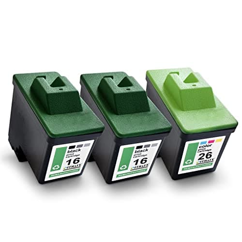 Image of Mehrwegtoner Ink Cartridges 3 x Compatible with Lexmark I3 Replaces No 16/17 26/27 CMYK Black Blue Red Yellow