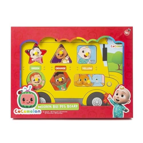 Image of COCOMELON Puzzle Board Wood Bus