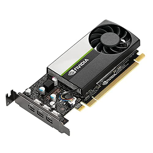 Image of PNY NVIDIA T400 4GB Professional Graphic Card 4GB GDDR6 PCI Express 3.0 x16, Single Slot, 3x Mini-DisplayPort, 8K Support, Ultra-quiet active fan
