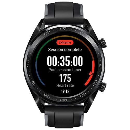 Image of HUAWEI Watch GT - GPS Smartwatch with 1.39" AMOLED Touchscreen, 2-Week Battery Life, 24/7 Continuous Heart Rate Tracking, Multiple Outdoor and Indoor Activities, 5ATM Waterproof, Black | 55023255