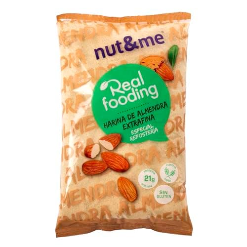 Image of nut&me Almond Flour 1 kg | Extra Fine ground almonds | Made in Spain | Keto Diet | Ideal for Baking | 100% Natural blanched almonds | Premium Flour | High protein