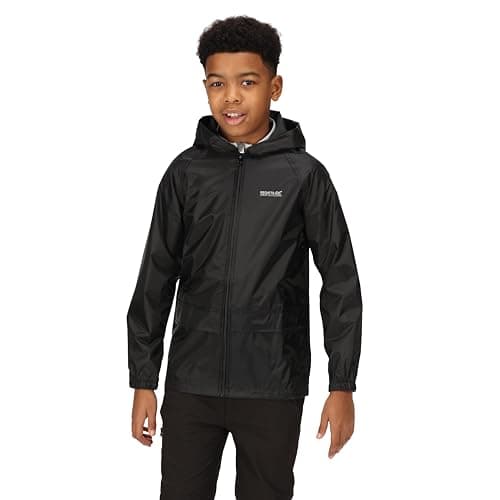 Image of Regatta Kids' Stormbreak Waterproof Jacket Wind Resistant Hooded Outdoor Coat