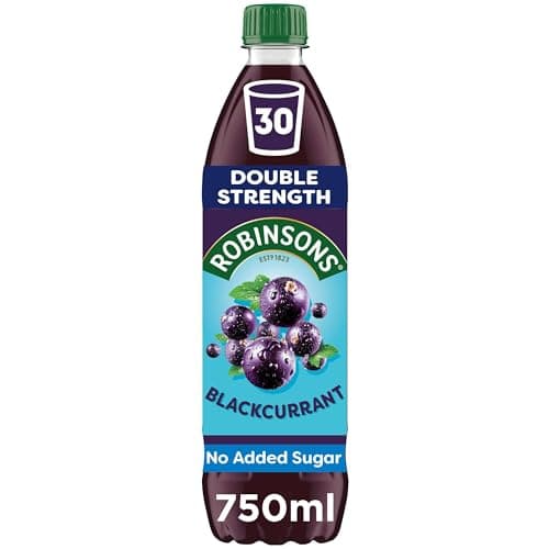 Image of Robinsons Double Strength Blackcurrant No Added Sugar Squash 750ml
