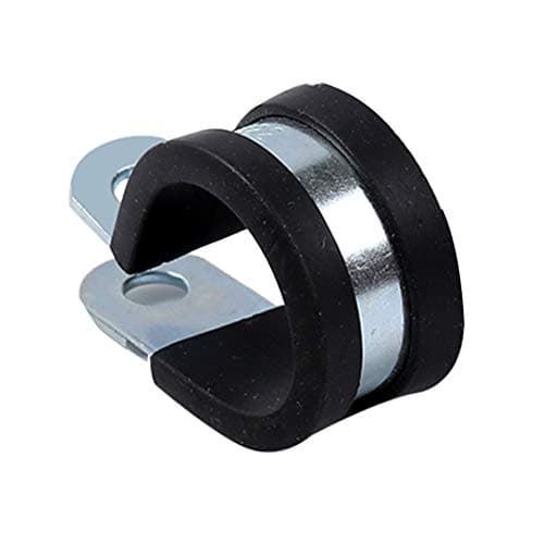 Image of Yudesun 5Pcs Rubber Lined P Clips 304 Stainless Steel Pipe Clamp Fastener Holder Metal Cable Mounting Fuel Hose Pipe Clamp 32mm