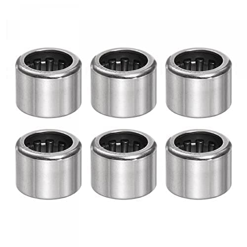 Image of sourcing map 6pcs HK0910 Needle Roller Bearings 9mm Bore 13mm OD 10mm Width Chrome Steel Open End for Transmission Gearbox