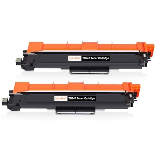 Image of BYBEIBY TN-247 Black Toner Cartridges Compatible for Brother TN247BK TN243BK for Brother DCP-L3550CDW MFC-L3750CDW MFC-L3770CDW HL-L3210CW MFC-L3710CW DCP-L3510CDW HL-L3230CDW HL-L3270CDW (2 Black)
