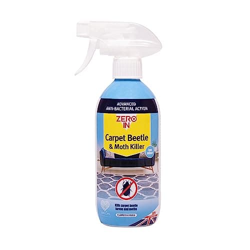Image of Zero In Carpet Beetle & Moth Killer - 500 ml Spray Ready to Use Formulation Kills Carpet Beetles, Moths and the Germs they Carry Water-based Prevents Allergies and Reinfestation