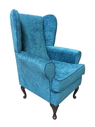 Image of EURODIVANI Orthopaedic high seat chair 21 inch seat height in teal colour, firm and comfortable, ideal for the disabled or recovering from an operation or accident TEAL
