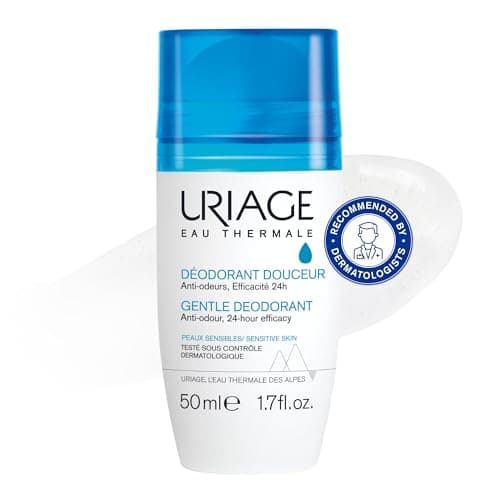 Image of Uriage Gentle Roll-On Deodorant 50ml - Anti-Odor, 24h Efficacy - Sensitive Skin - Aluminium-Free, Enriched in Antibacterial Actives - Reduces Perspiration, Controls Odor Without Drying the Skin