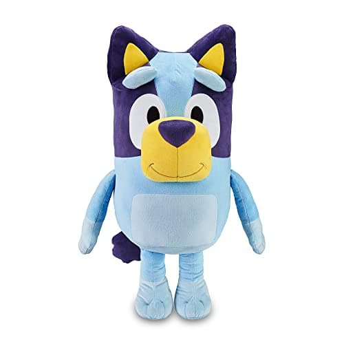 Image of Bluey – Big Plush, Puppy Stuffed Animal 80 centimeters, Blue, Official Product of the Children's Cartoon Series, Soft and cuddly to hug, boys and girls +0 years old, Famous