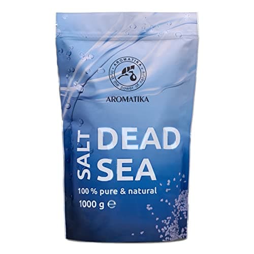 Image of AROMATIKA Dead Sea Bath Salts 1kg – 100% Pure Natural Dead Sea Salt Crystals – Mineral Rich Bath Soak for Body Care, Relaxation & Home Spa – Large Pack Bath Salts with Resealable Zipper Bag