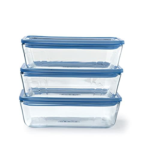 Image of Pyrex Zero Plastic - Set of 3 food storage boxes (3 x 1.5L)