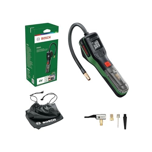 Image of Bosch PNEO Cordless Pneumatic Pump (Compact Power BA 4V 3.0 Ah battery, Quick Snap, ball needle, presta valve and balloon adapters, fabric bag, carton box)