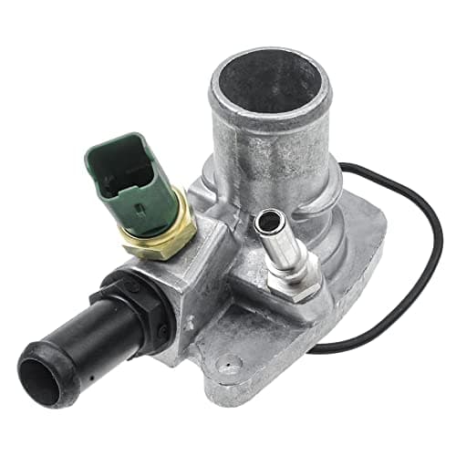 Image of Frankberg Engine Coolant Thermostat with Housing Gasket Compatible with mito 2008-2018 500 312 2007-Today Punto 2012-Today 2009-Today Replace# 55202176