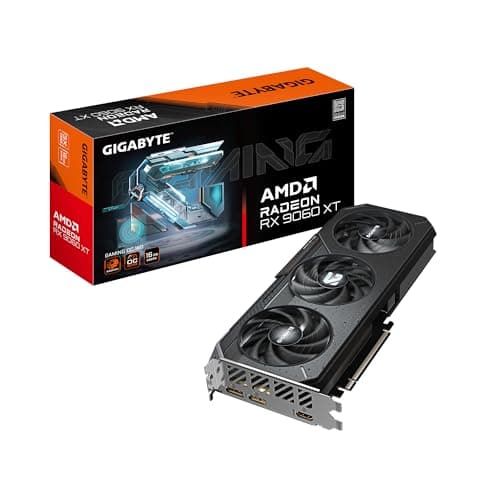 Image of GIGABYTE Radeon RX 9060 XT Gaming OC 16G Graphics Card, PCIe 5.0, 16GB GDDR6, GV-R9060XTGAMING OC-16GD Video Card