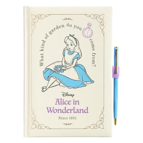 Image of Grupo Erik A5 Notebook & Pen Set - Disney Alice In Wonderland Gifts | Blank Journal Note Book, Plain Notebook A5 Sketchbook | Disney Gifts Under 15 Pounds