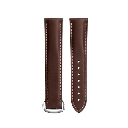 Image of sooponu Genuine Leather Watch Strap For Omega Seamaster 150 300 Speedmaster 57 Men's Watch Band(Brown)