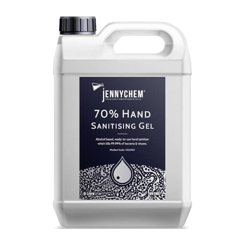 Image of 5L Hand Sanitising Gel – 70% Alcohol – Antibacterial Hand Gel Refill for Dispensers – Fast Drying, No Water Required – Hospital Grade Formula for Offices, Workplaces, Schools, Homes