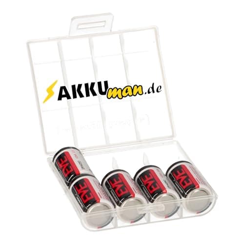 Image of 5 x EVE Lithium 3.6 V Battery ER14250 1/2 AA ER 14250 + Box - Durable - Maintenance Free