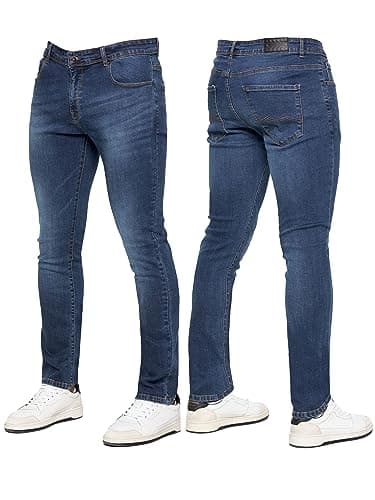 Image of 989Zé ENZO Mens Jeans Stretch Skinny Slim Fit Denim Pants Trousers EZ325 All Waist Sizes DSW 32 Regular