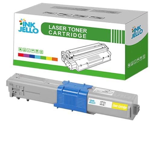 Image of InkJello Compatible Toner Cartridge Replacement for OKI C301 C301dn C321 C321dn MC332 MC332dn MC342 MC342dn MC342dnw MC342dw MC342w OC301-OC321Y (Yellow, Single-Pack)