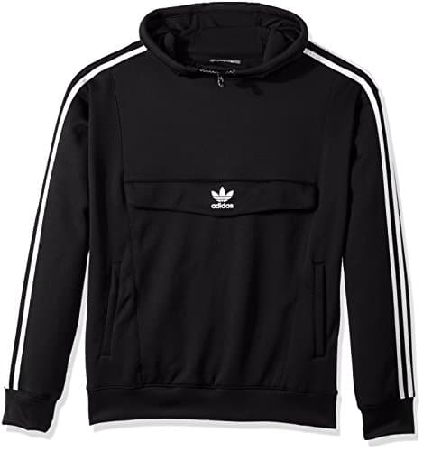 Image of adidas Men's Originals Anorak Hoodie, Black/Black, XL