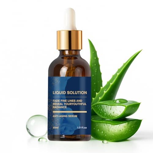 Image of Face Serum, Liquid Solution, Aloe Vera Facial Serum for Deep Hydration & Plump Skin, Anti-Wrinkle & Anti-Aging Serum for Face