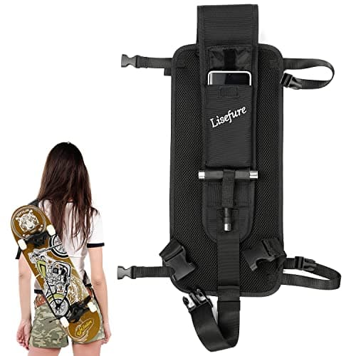 Image of LISEFURE Skateboard Shoulder Carrier - Skateboard Carry Bag & Strap with Adjustable Straps