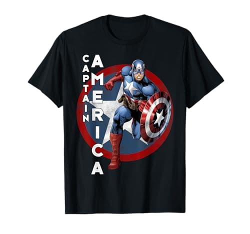 Image of Marvel Captain America Avengers Step Graphic T-Shirt