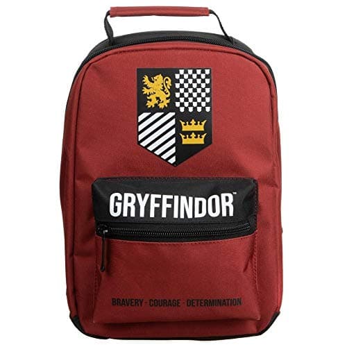 Image of Bioworld Harry Potter Gryffindor Crest Insulated Lunch Bag Maroon