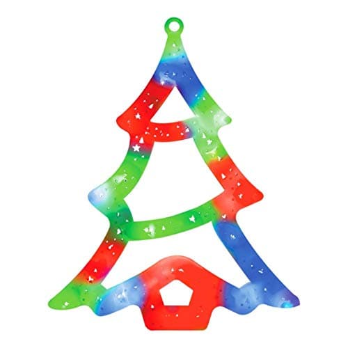 Image of The Christmas Workshop Multi Coloured LED Window Light Christmas Tree