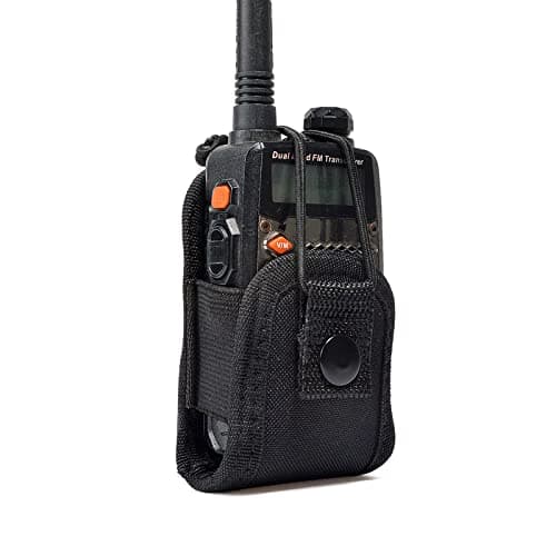Image of UAYESOK Small Radio Pouch Holder Walkie Talkie Holster Carry Case Bag Security Belt clip Pouches for Baofeng UV-5R UV82 888S Motorola TLKR Talkabout Midland Kenwood Two Way Radio